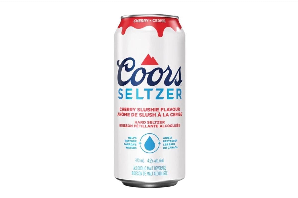 Coors Seltzer Cherry Slushie Flavour (1 x 473mL Can)