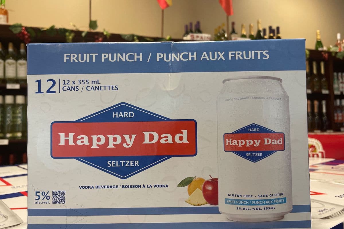 HAPPY DAD HARD SELTZER FRUIT PUNCH 12 CANS (12 x 355mL)