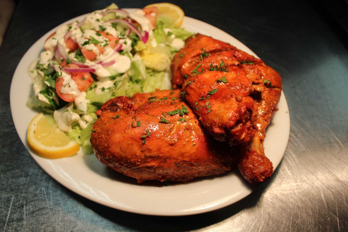 Naan and Kabab (Half Chicken)