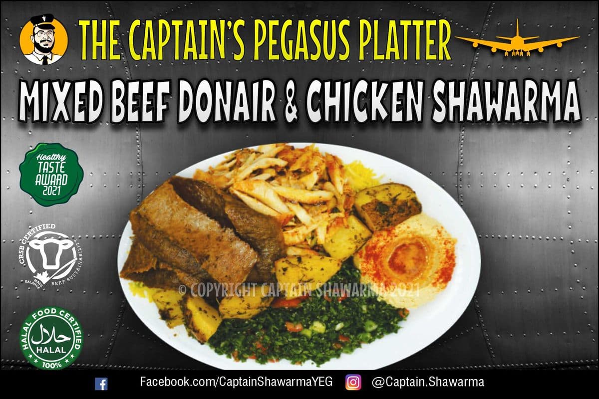 Mixed Shawarma and Donair Platter