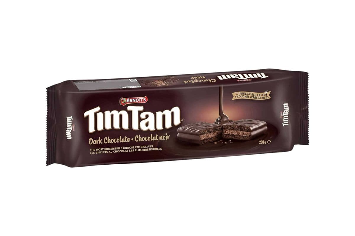 Tim Tam Dark Chocolate biscuits (200g) (200g) (180 Cal)