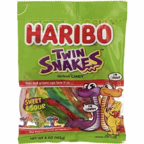 Haribo Twin Snakes 175g