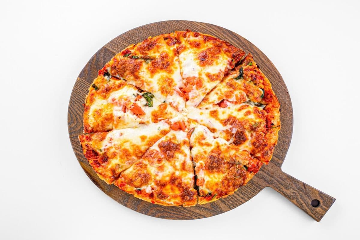 16. 12" Large Spinach, Tomato, and Feta Cheese Pizza