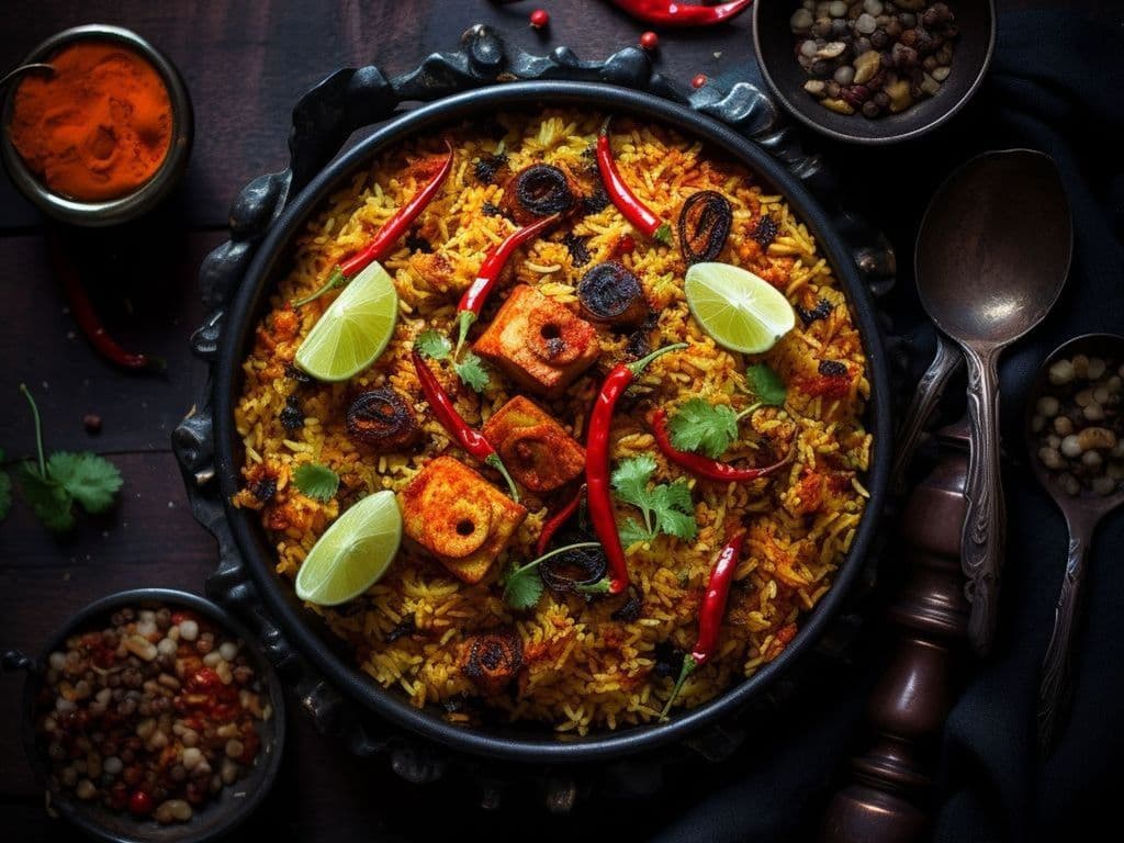 Guntur Paneer Biryani / Biryani Au Paneer De Guntur