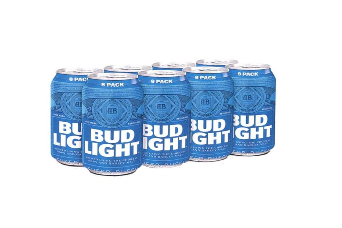 Bud Light 8 Pack Cans (8 x 355 ml Cans)