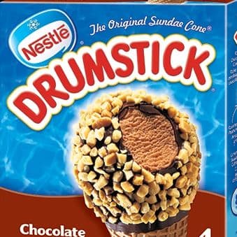 Nestle Drumstick Chocolate Ice Cream Cone In Wrapper