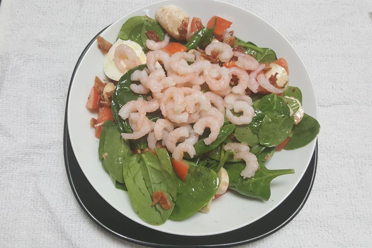 Shrimp Spinach Salad