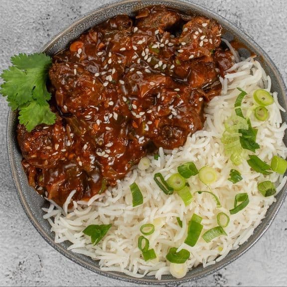 Veg Manchurian Rice Bowl