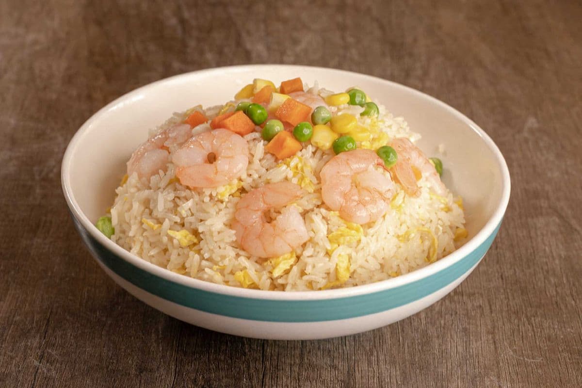 Stir Fried Rice with Shrimp 虾炒饭