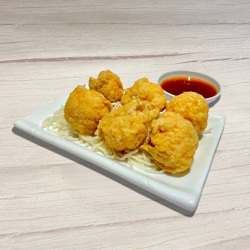 (Lunch Special) Deep Fried Prawn Wontons with Sweet and Sour Sauce / 酥炸鮮蝦雲吞