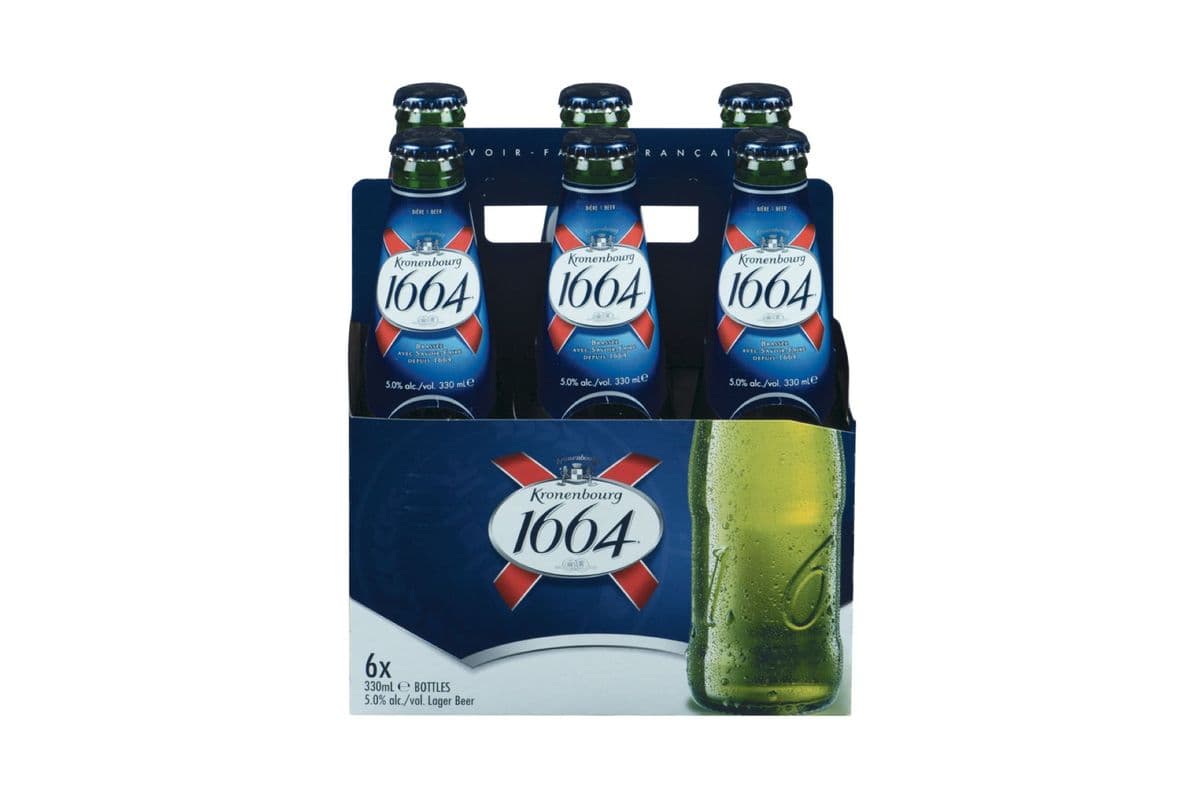 Kronenbourg 1664 Lager (6 x 330 ml bottles)