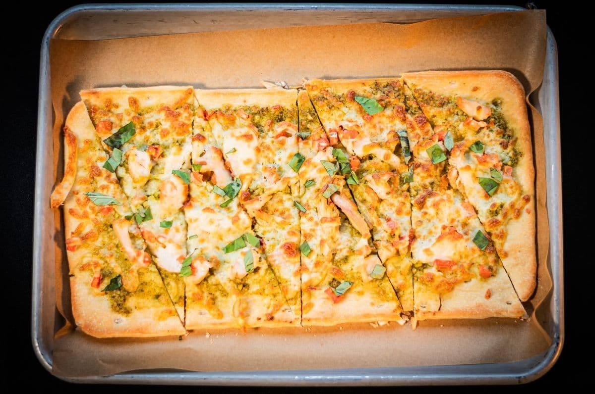 PESTO CHICKEN FLATBREAD