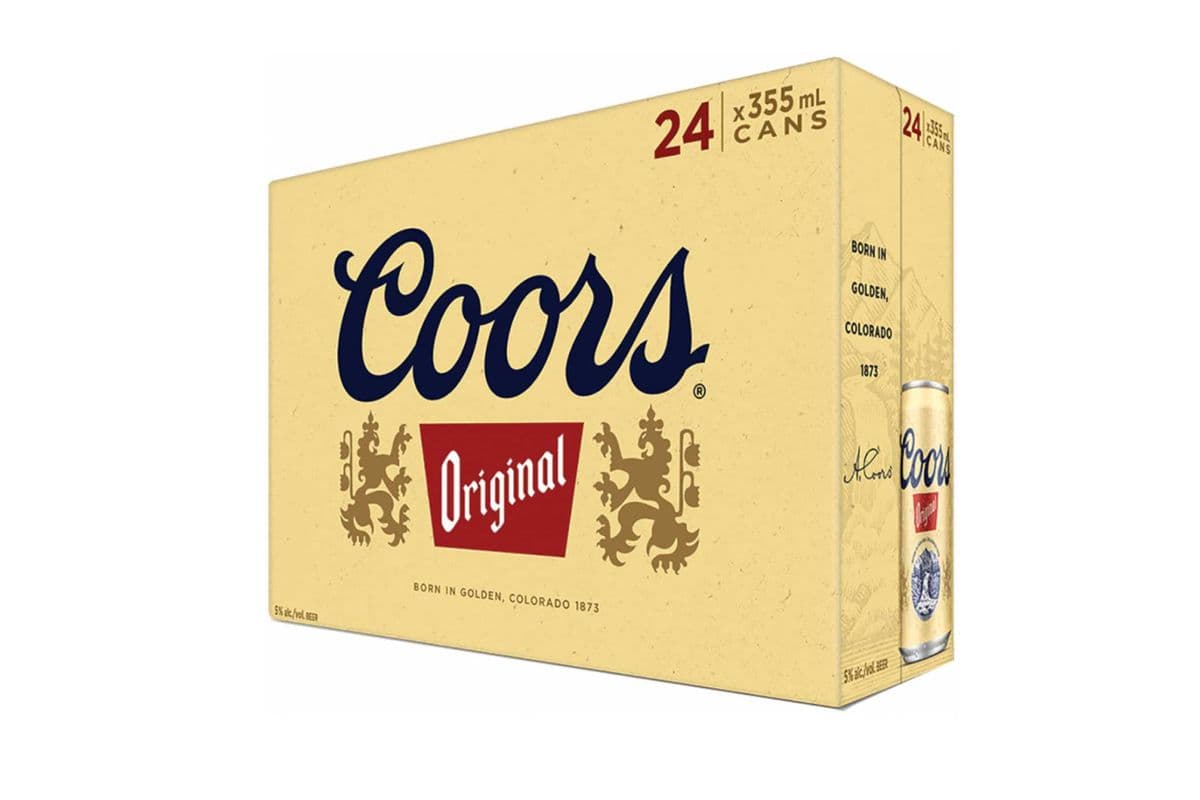 Coors Original 24 Pack Cans (24 x 355 ml Cans)