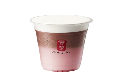 Strawberry Chocolate Earl Grey Milk Tea Thé au lait à la fraise, au chocolat et à l'Earl Grey