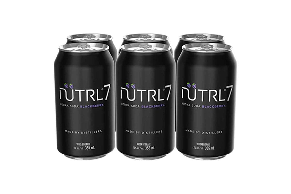 Nutrl 7% Vodka Soda Blackberry (6 Cans) (6 x 355ml)