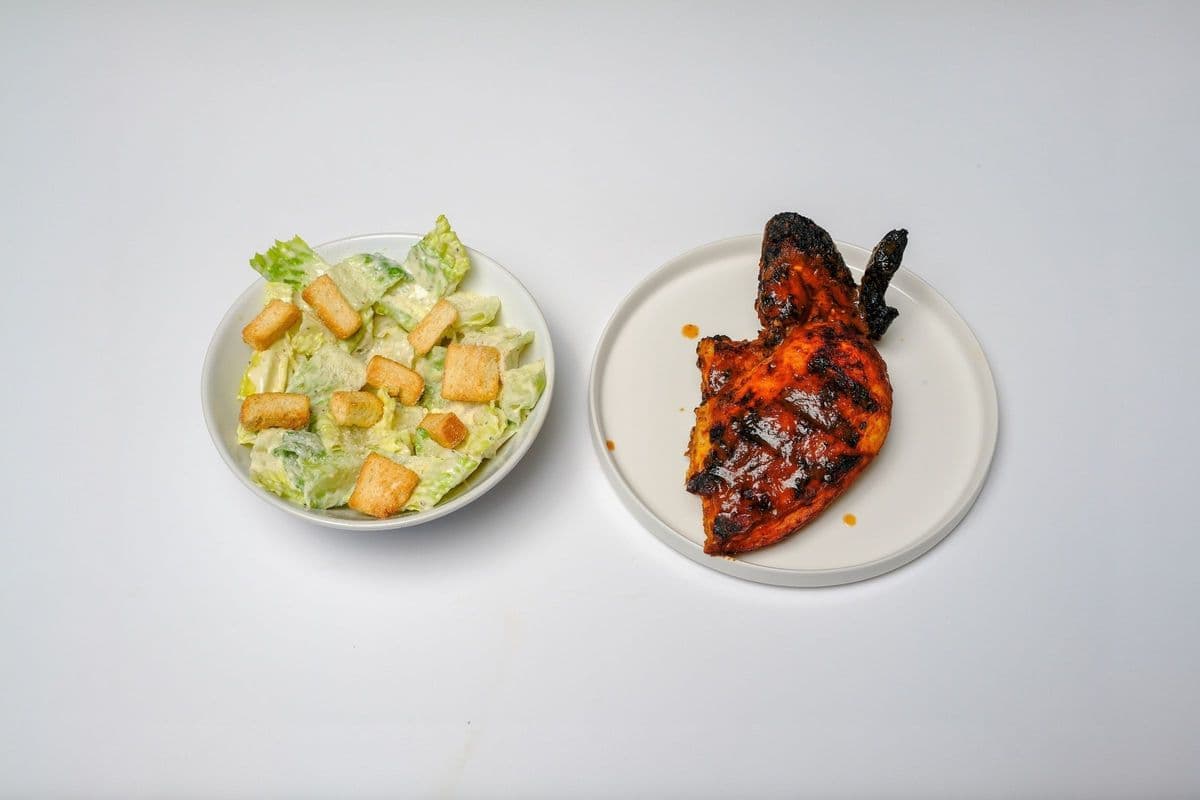 Quarter chicken(Breast and Wing) with 1 side