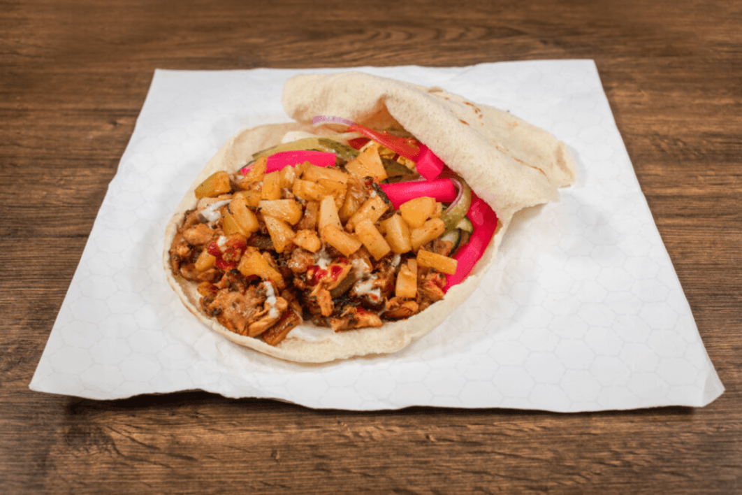 Pineapple Chicken Shawarma Wrap