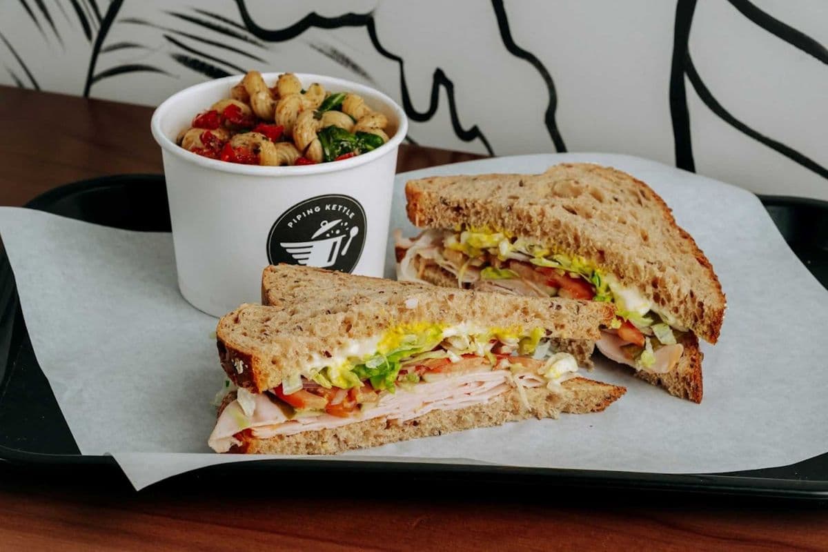 Large Sandwich and Salad
