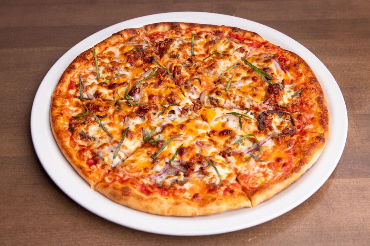 Medium Meatball Bacon Pizza