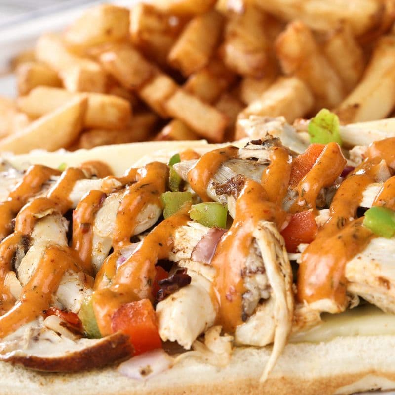 pulled chicken Sub Meal