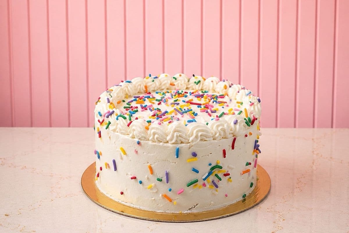 Eggless Vanilla Cake