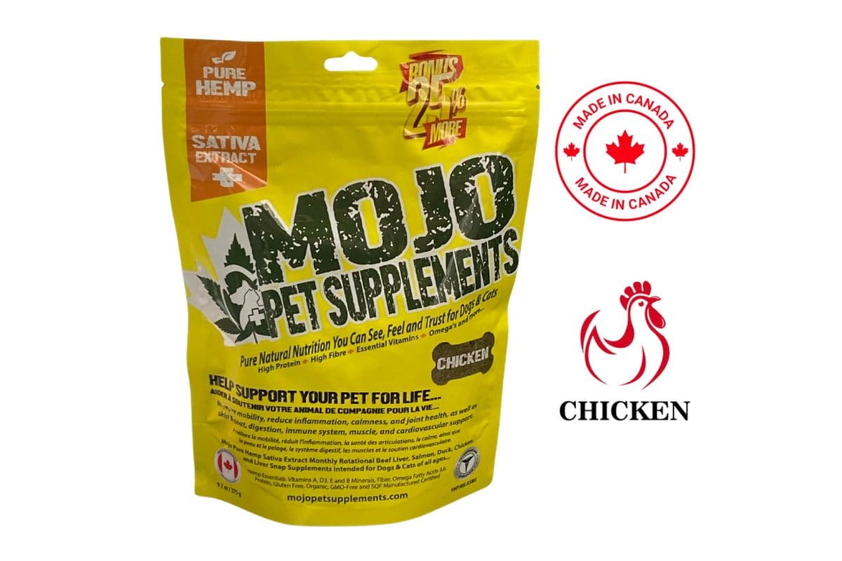 Mojo Pet Supplements with Hemp Chicken Flavoured Treats (275 g)