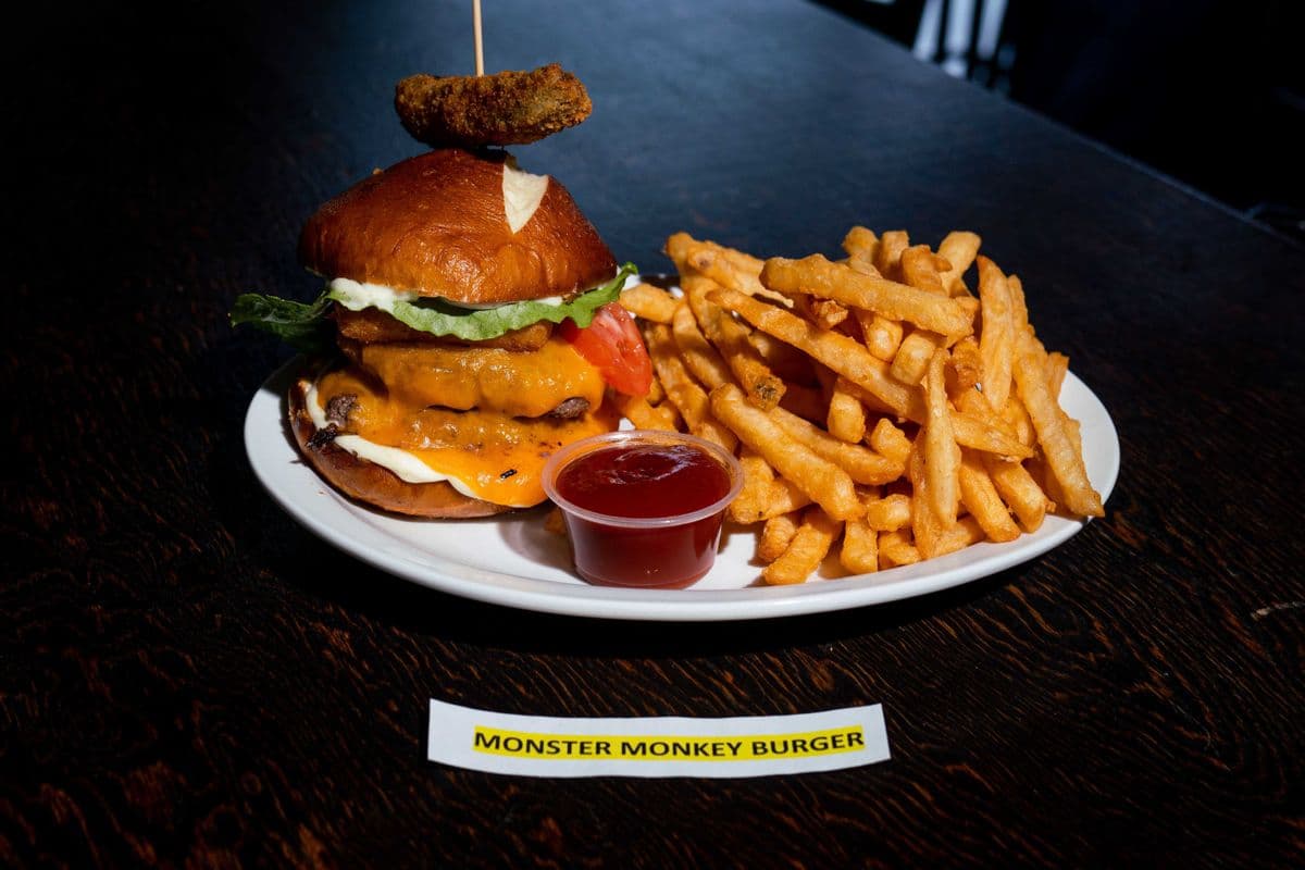 The Monster Monkey Burger and Fries (1 lb)