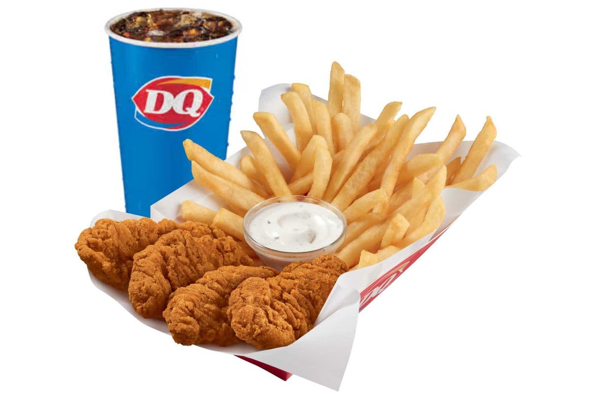 FlameThrower® Chicken Strip Basket with Drink
