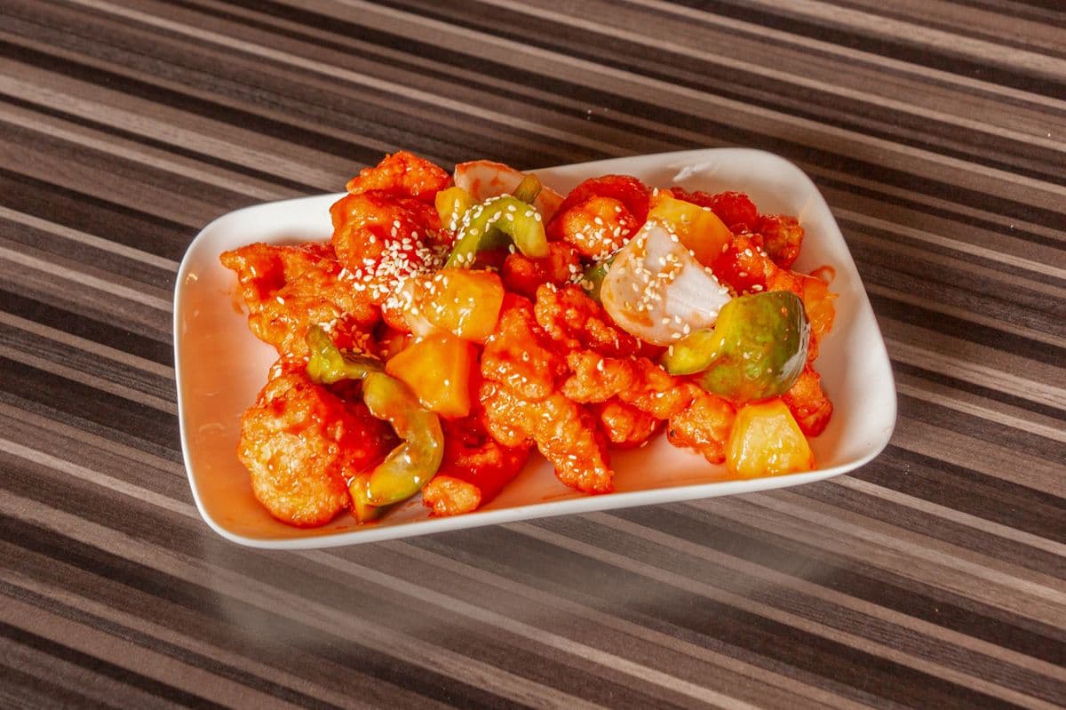 Cantonese-Style Sweet and Sour Pork or Chicken