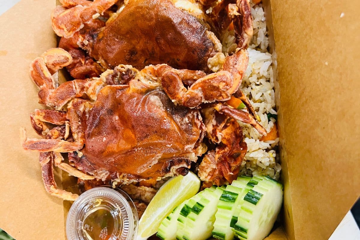 Soft Shelled Crab fired Rice