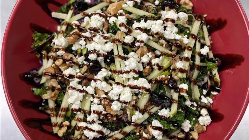 Apple & Cranberry Kale Salad