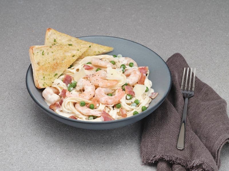 Prawn & Bacon Carbonara