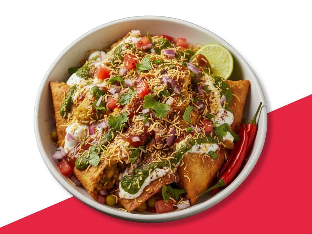 Samosa Chaat (2 Pcs Samosa)
