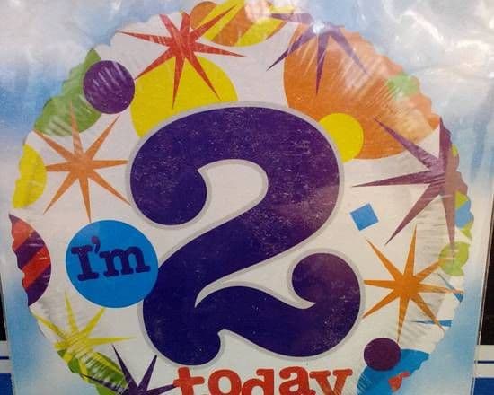 18" Round Foil Balloons (2nd Birthday)