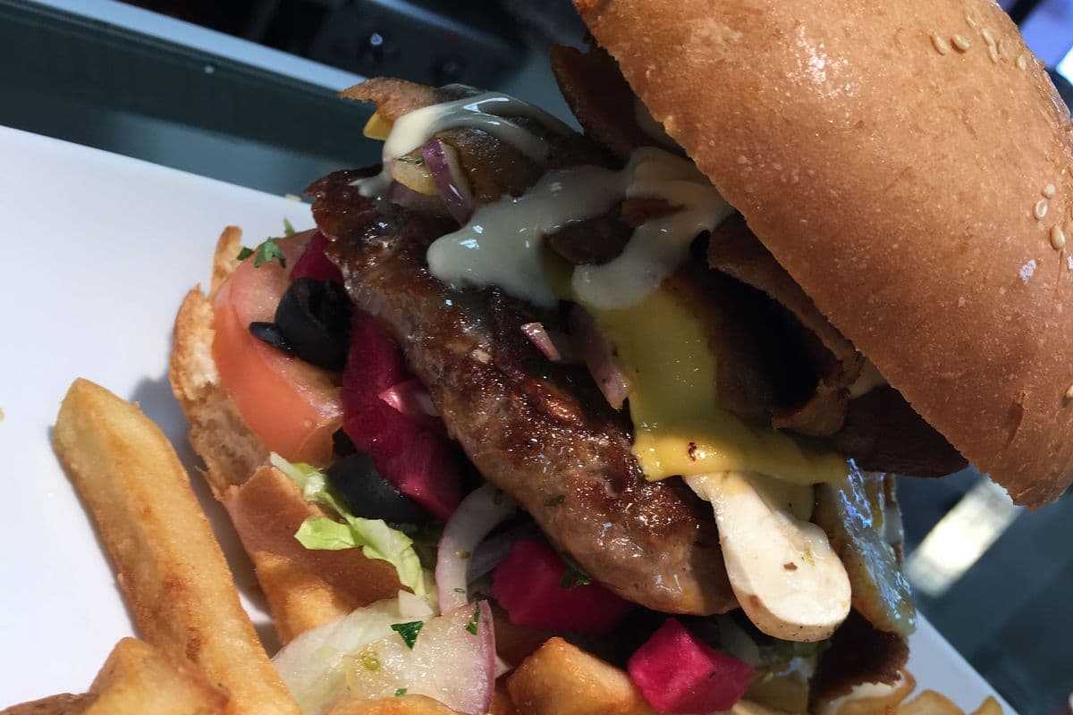 Mushroom Swiss Burger
