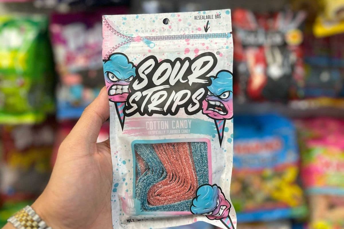 Sour Strips Cotton Candy - 96g