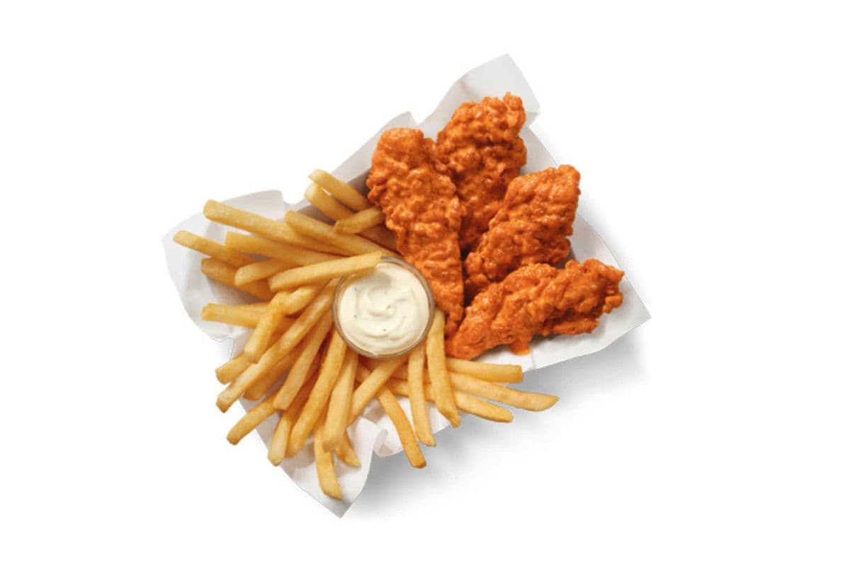 Buffalo Chicken Strips with Fries