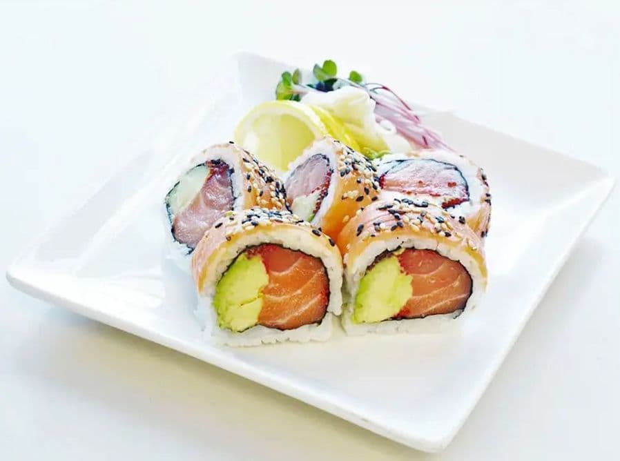Futomaki aux deux saumons