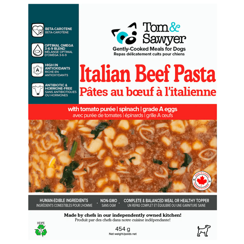 Tom & Sawyer Dog Food - Italian Beef Pasta (454 g)