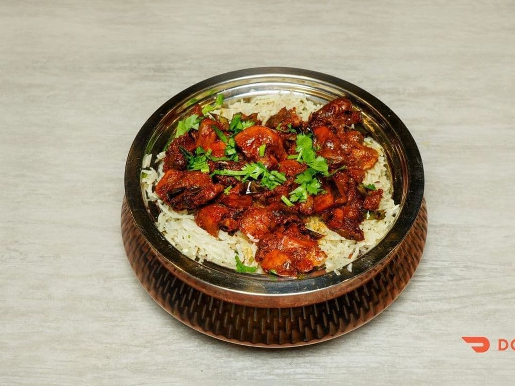 Ghee Roast Mushroom Pulao