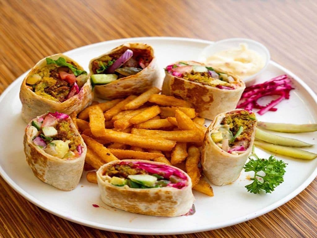 Spicy Falafel Saj Meal