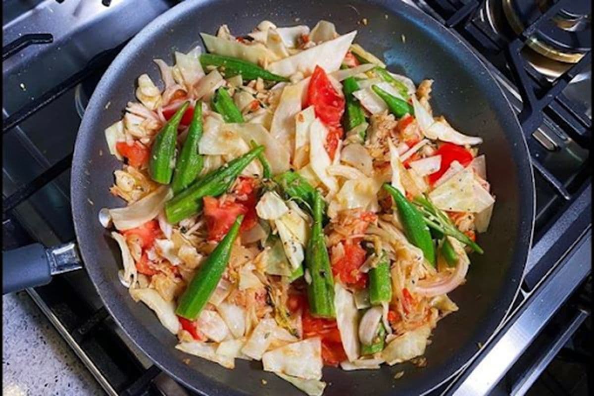 Okra and Saltfish