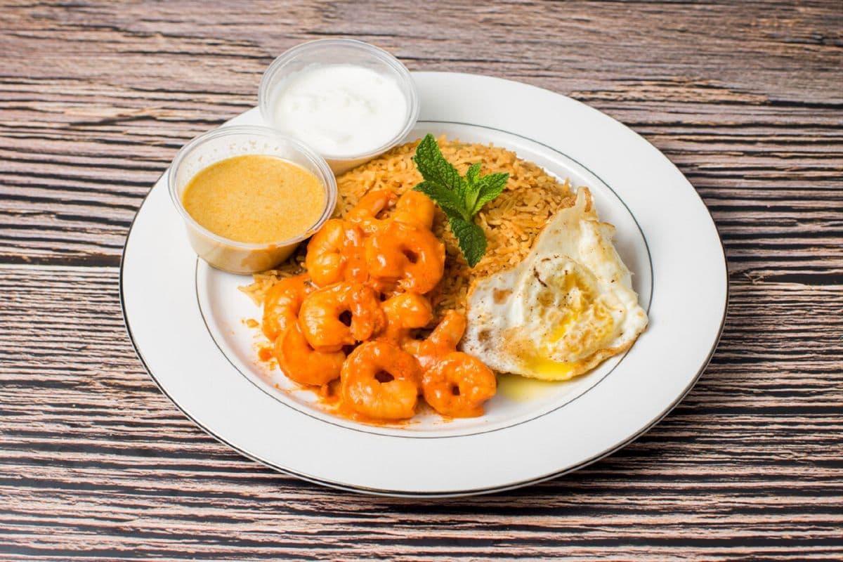 Hyderabadi Special Shrimp Biryani