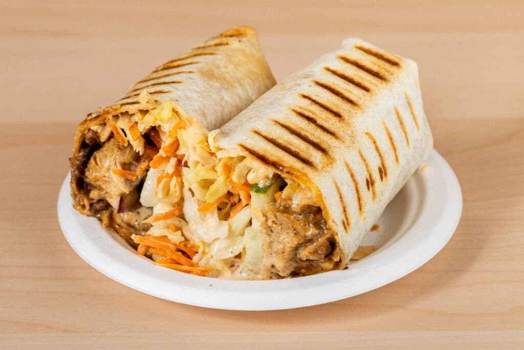 Chicken and Beef Suya Wrap