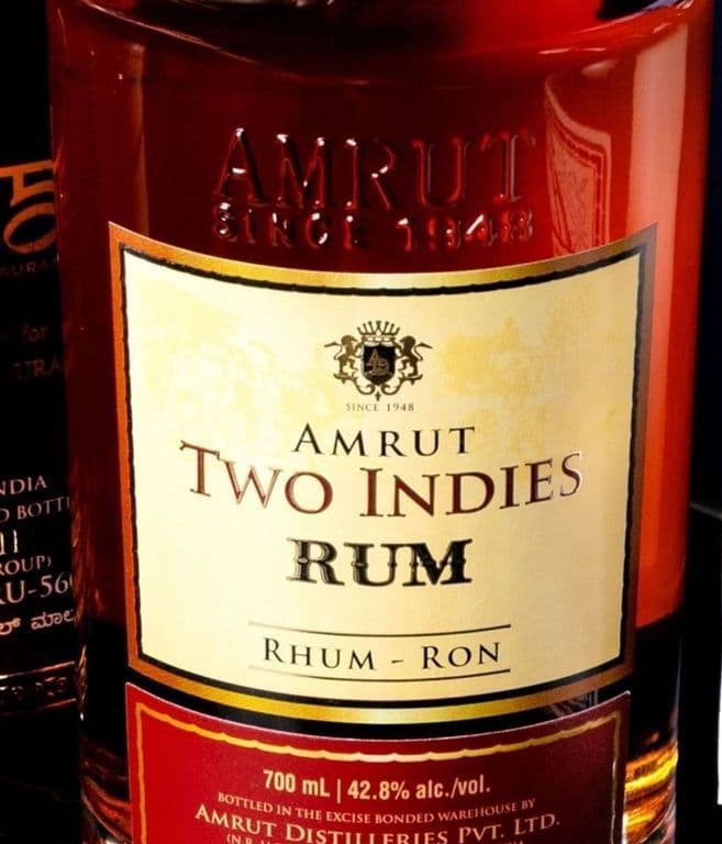 Sula Two Indies Rum from Amrut (40% ABV)