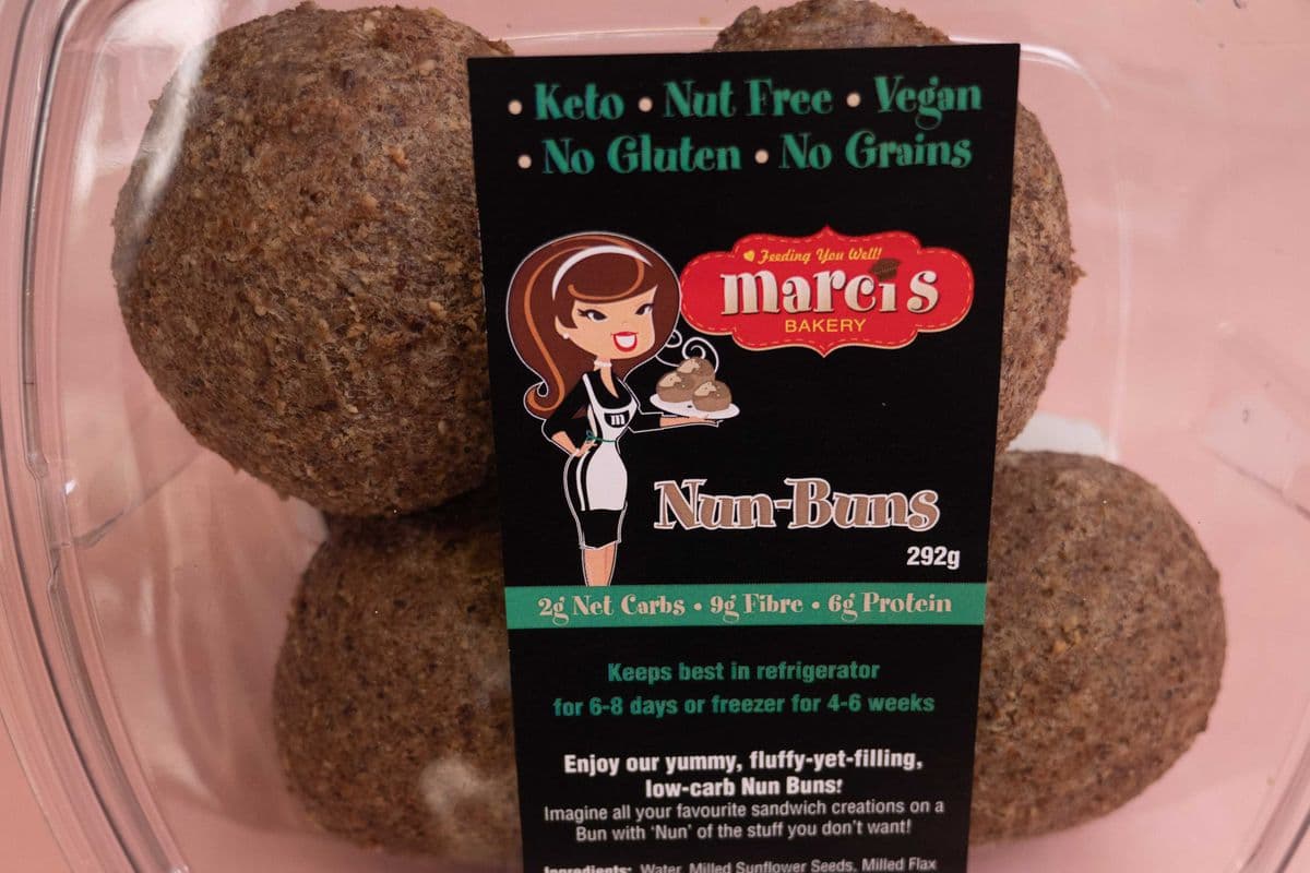Check Our Keto Buns! 4 Overwhelmingly Delicious, Keto, Gluten Free, Nut Free, Vegan, Nun-Buns! (4 Buns)