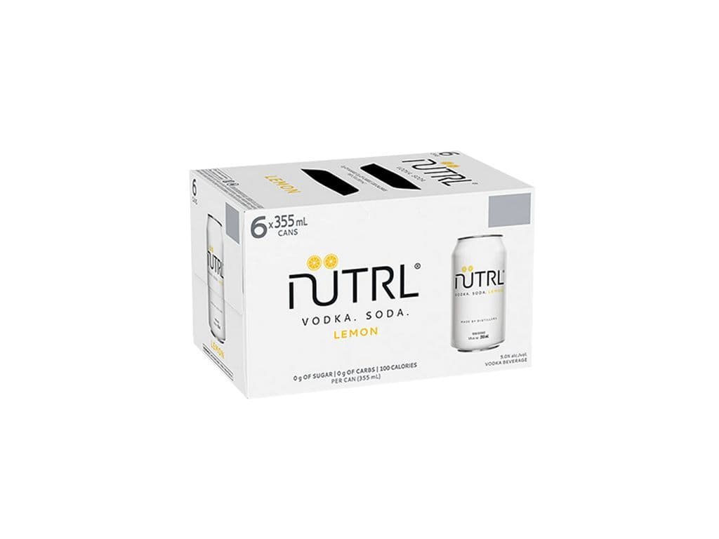 Nutrl Vodka Soda - Lemon Can (6x355ml)