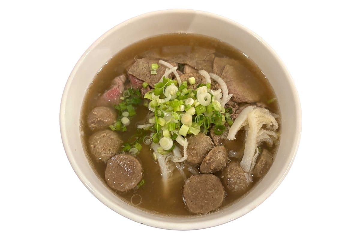 Pho Dac Biet (Combo Beef, Meatball and Tripe)