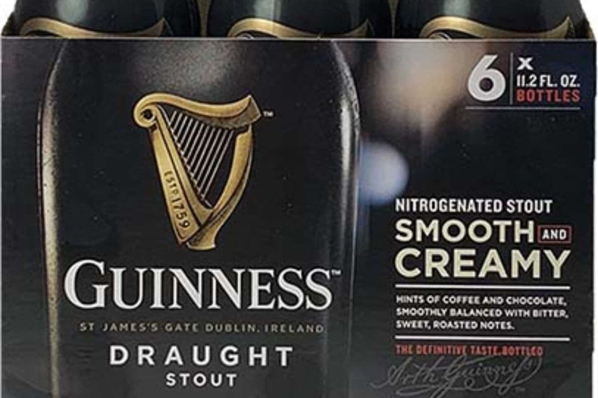 Guinness Draught Stout (6 x 330 ml Bottles)