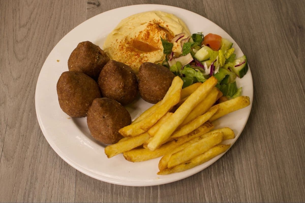 Fried Kibbeh Platter (5 pcs)